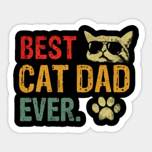 Best Cat Dad Ever Sticker